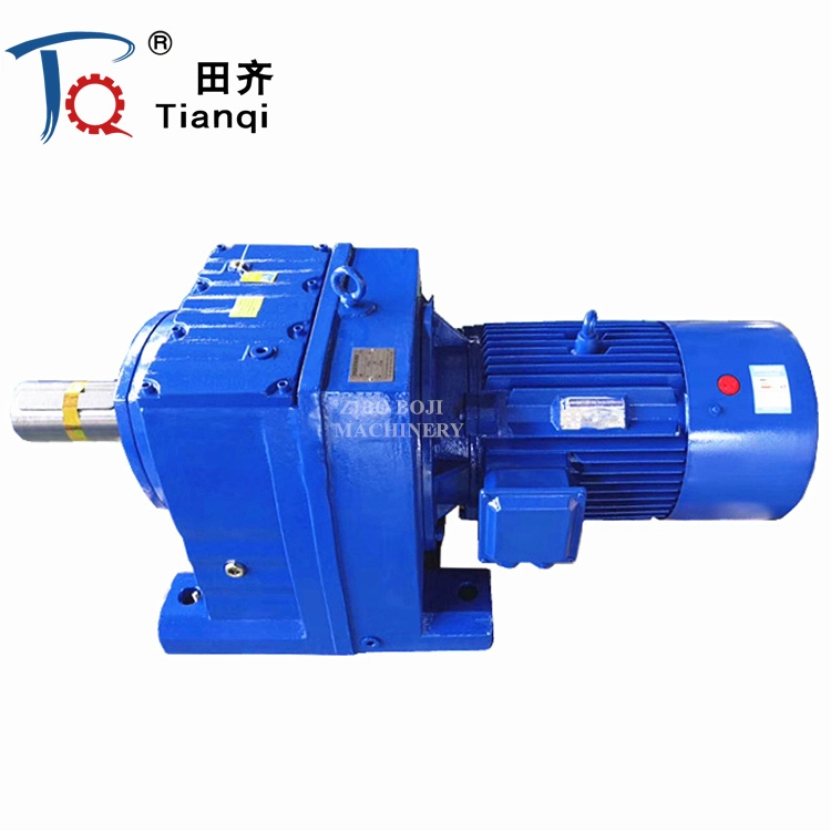 R RF Series Coxial Inline Shaft Speed Reducer Gearbox Helical Gear Motor