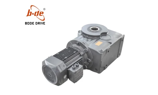 S Series Foot-Mounted Helical Worm Gear Unit with Solid Shaft Electric Motor Speed Reducer Gearbox