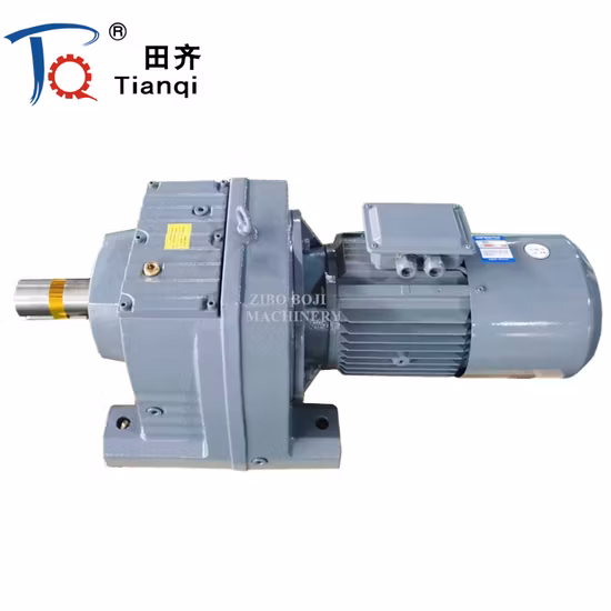 R RF Series Coxial Inline Shaft Speed Reducer Gearbox Helical Gear Motor