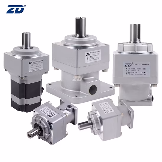 ZD High Precision Low Backlash Spur or Helical Gear Planetary Speed Gear Reducer Gearbox For Servo Motor Steeping Motor